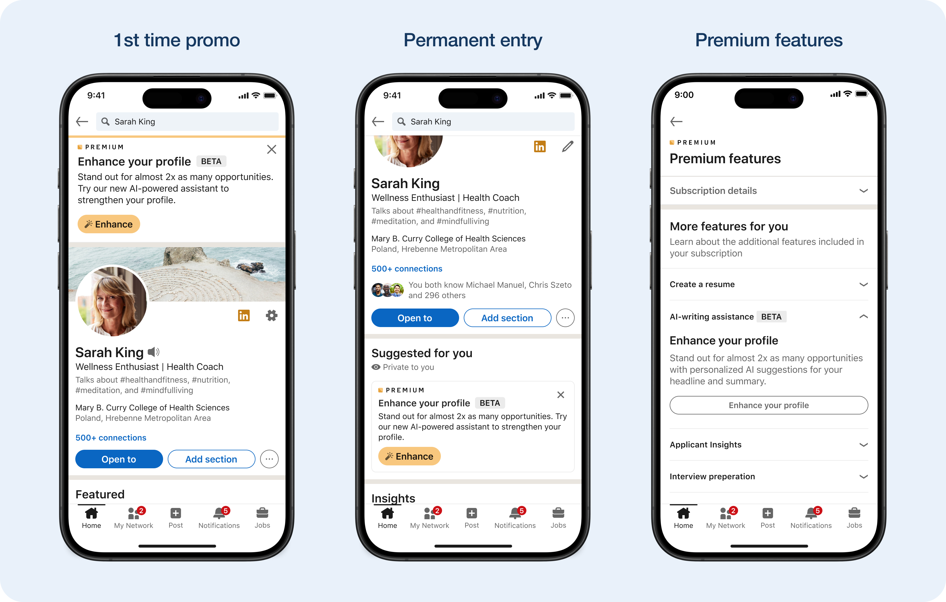 Image of feature entry points