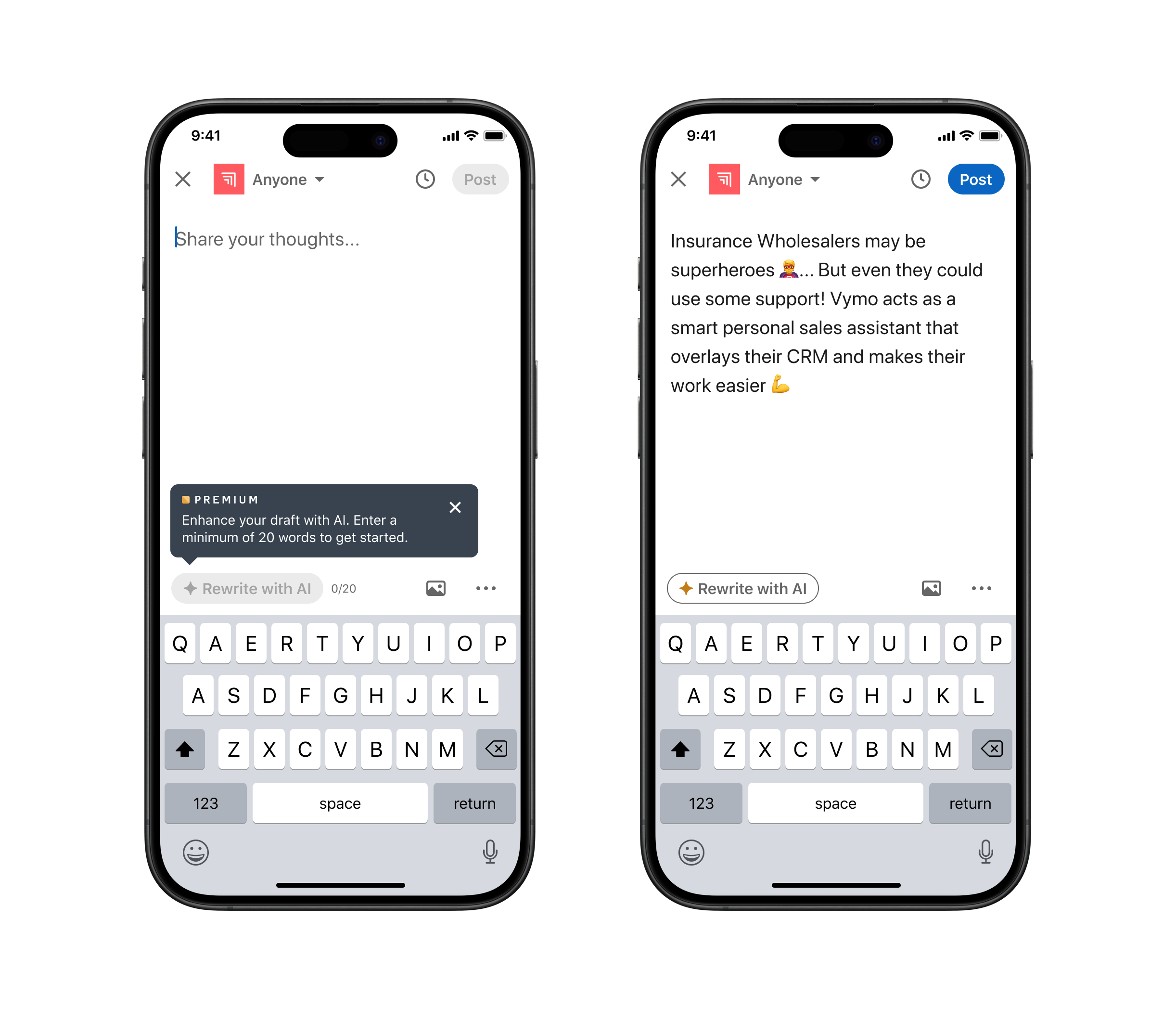 Image of AI generated posts